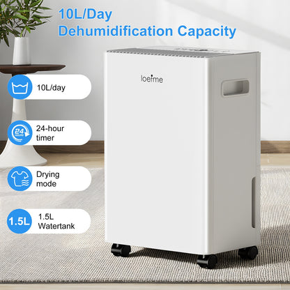 Luchtontvochtiger – Ontvochtiger – Dehumidifier – Vochtvreter – Vochtopnemer – Stil – 2L Waterreservoir – Automatische Uitschakeling en Slaapstand