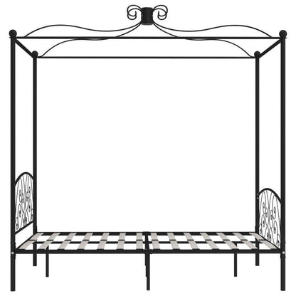 Twijfelaar Bedframe – Bedframe Metalen – Bedframe Zonder Hout – Bedframe 120x200 – Bedframe Zwart – Stevig Metaal – Art Deco Gordijnframe