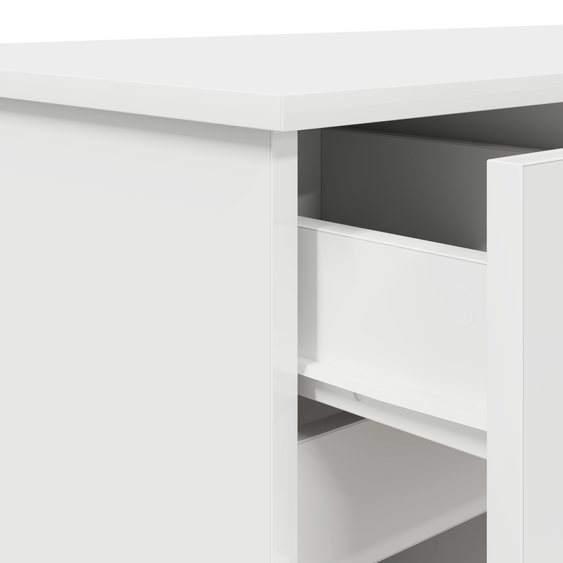 Bureau – Computertafel – Bureautafel – Werkplek – Kantoormeubel – Wit – 140x49x76 cm – Geperst Hout