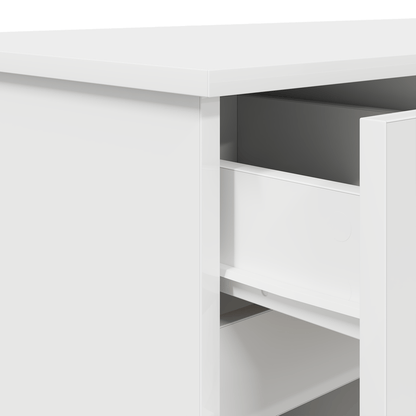 Bureau – Computertafel – Bureautafel – Werkplek – Kantoormeubel – Wit – 140x49x76 cm – Geperst Hout