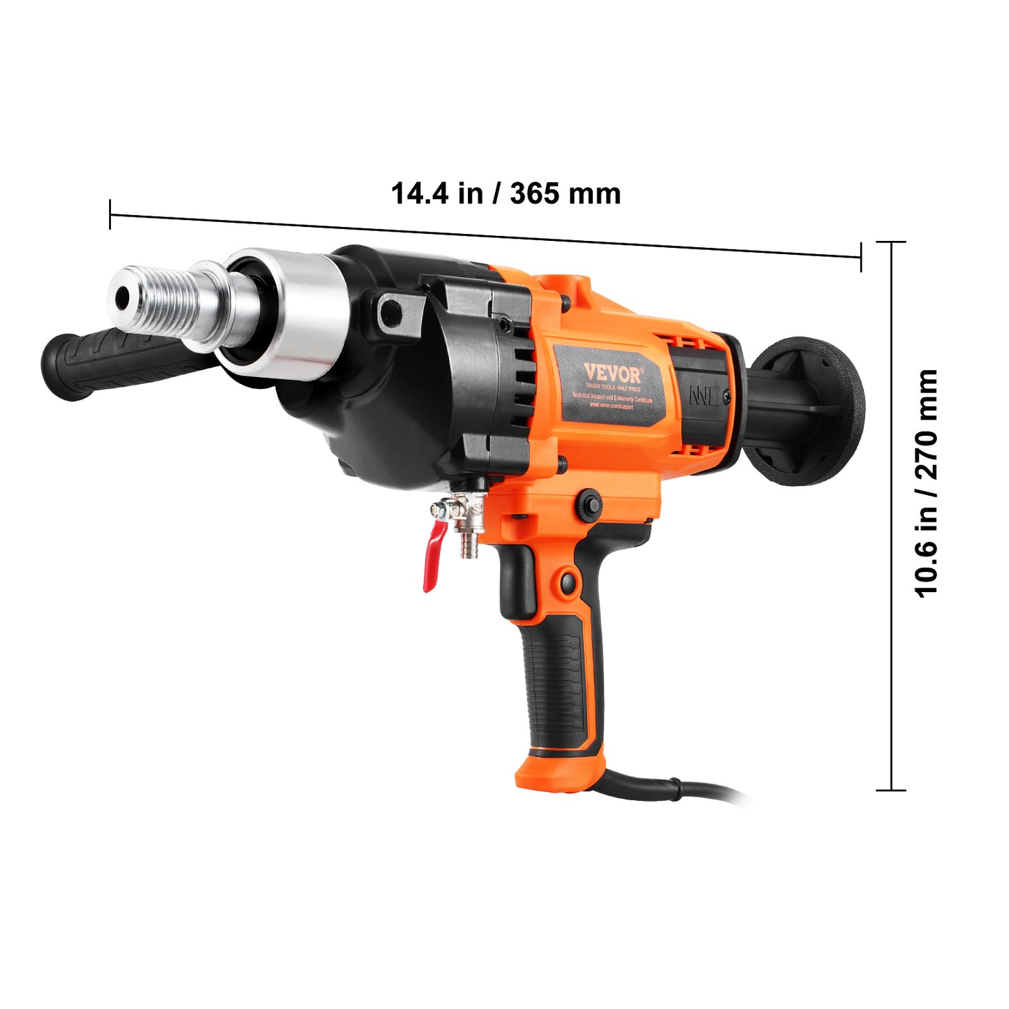 Boormachine – Kernboormachine – Accuboormachine – Schroefboormachine – Betonnen boormachine – 2600W Vermogen – Ø 20-180 mm Boorbereik