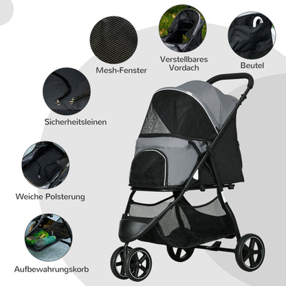 Hondenhok – Hondenhuis – Hondkennel – Hondenhuisje – Hondenschuur – Massief Hout – Weerbestendig Dak – Opklapbaar Dak – Uitneembare Vloer – 109x79x72 cm – Grijs Wit Zwart
