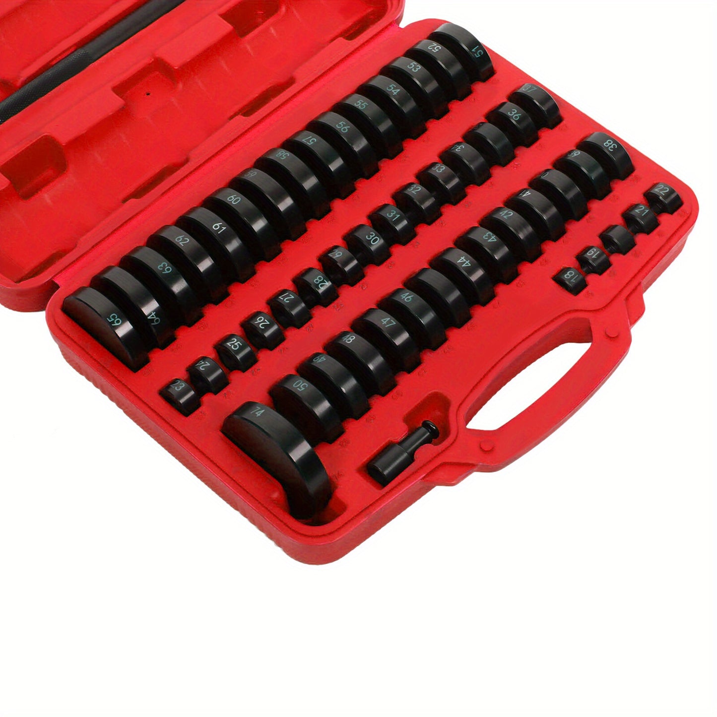 Montageplaatset Lagerpers – Drukplaten Set – Businstallatie Gereedschap – Pershulpmiddelen – Lagers Installeren – Duurzaam Koolstofstaal – Inclusief Slagpen en Adapter – Robuust & Precisie