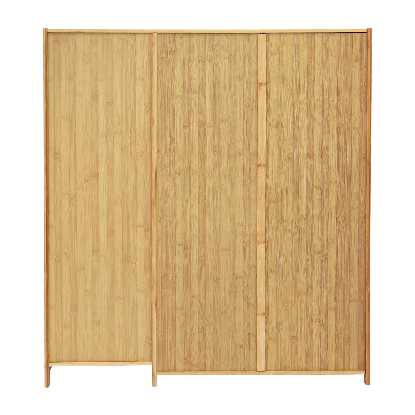 Schoenenkast – Schoenopberger – Schoenrek – Schoenkast – Schoenmeubel – Bamboe En MDF – Geventileerde Deuren – Ruim 89x33x100cm – Vrijstaand Design – Houtkleur