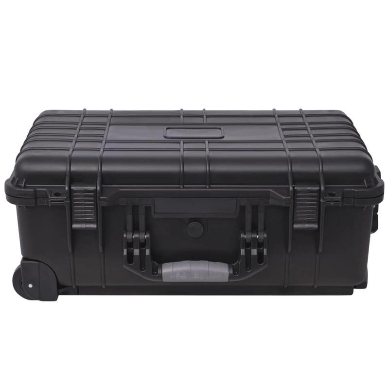 Gereedschapstas met Wielen – Gereedschapskoffer – Opbergtas – Gereedschapsrugzak – Rolwagen – Duurzaam Polypropyleen & ABS – Foam Binnenkant Bescherming – 56 x 35 x 23 cm