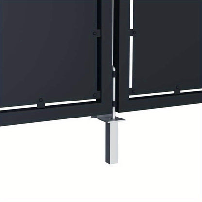 Tuinpoort – Tuindeur – Hekpoort – Schuttingdeur – Poort – Staal – 300x100 cm – Antraciet – Weerbestendig – Modern Design