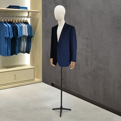 Adjustable Male Dress Form Mannequin with Poseable, Hands & Limbs - Heavy-Duty Tripod Base, Height 134.62cm-193.04cm, Compatible for Retail Store Display, Tailor Shop & Clothing Presentation - Assembly & Posture Adjustment (D
