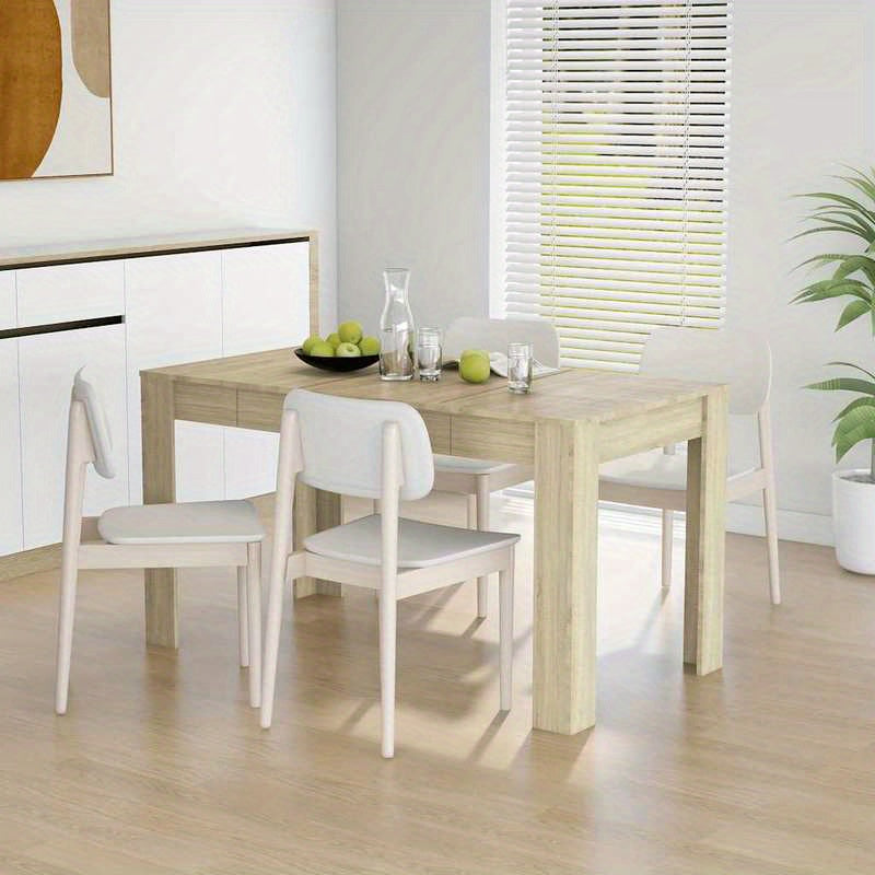 Eettafel – Eetkamertafel – Keukentafel – Werktafel – Bureau – Sonoma Eiken – 140x74 cm – Massief Hout – Multifunctioneel Design – Eenvoudige Montage