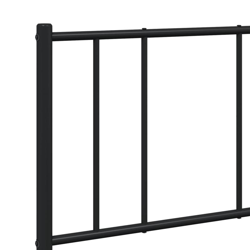 Bedframe – Bedframe Met Hoofdbord – Bed Stel – Bedframe Metaal – Bed Frame Zwart – Poedergecoat Staal – Maat 140x190 Cm