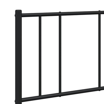 Bedframe – Bedframe Met Hoofdbord – Bed Stel – Bedframe Metaal – Bed Frame Zwart – Poedergecoat Staal – Maat 140x190 Cm