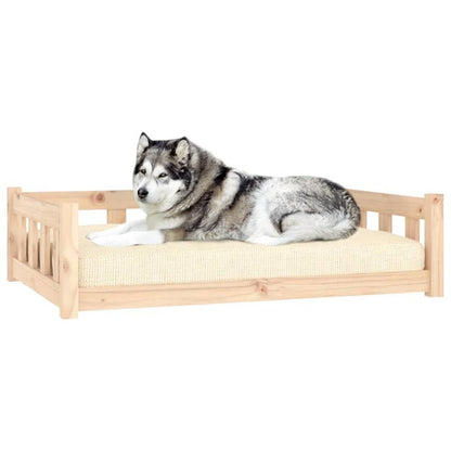 Hondenmand Extra Groot – Hondenbed XXL – Hondenkussen Groot – Donutmand Groot – Hondenbank Medium – Massief Dennenhouten Constructie – Orthopedisch Comfort – 105,5x75,5x28 cm – Wit Rechthoekig Design – Duurzaam en Stevig