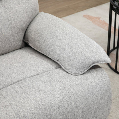 TV Fauteuil – Relaxstoel – Lounge Stoel – Draaifauteuil – Relaxfauteuil – Lichtgrijs – Verstelbare Rugleuning Tot 150° – Stevig Houten Frame Met Pocketvering