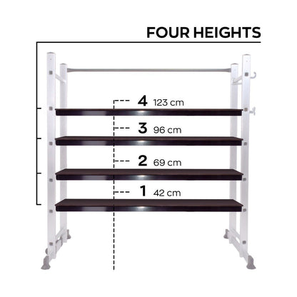 Steigerladder – Multifunctionele Ladder – Kamersteiger – Werksteiger – Vouwladder – Aluminium – Hoogte 165,5 cm – Draagvermogen 150 kg
