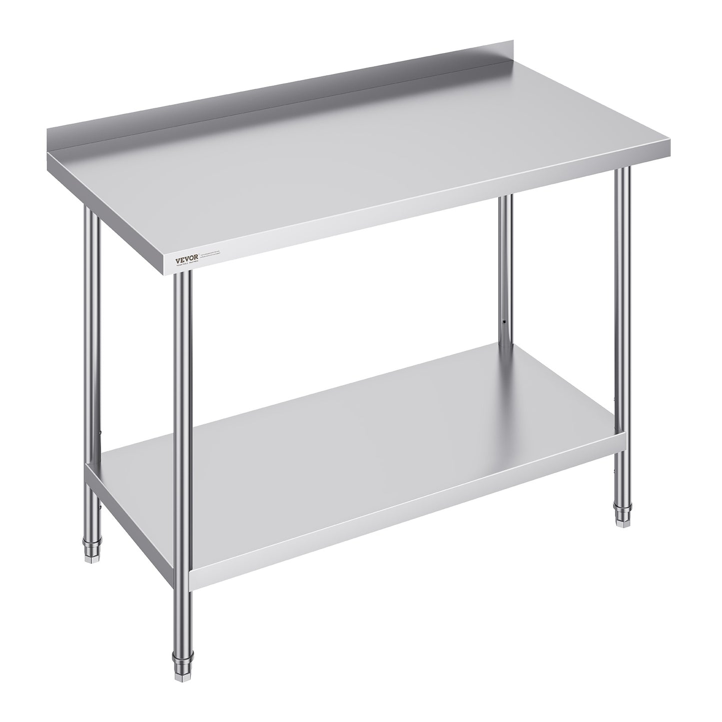 Werktafel – Werkbank – Opstelling – Prep Tafel – RVS Werktafel – 61x122 cm – 3 Verstelbare Planken