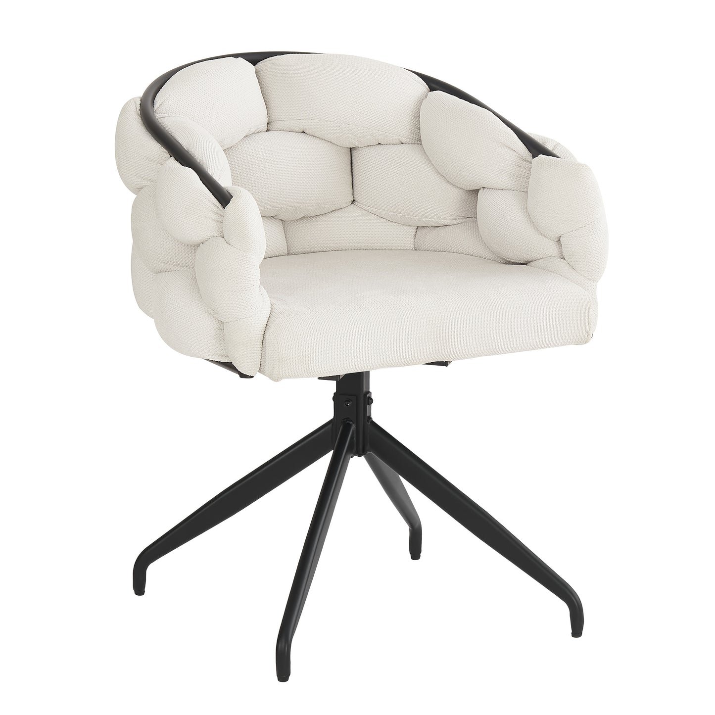 Luxury Velvet Chair (set Of 2), Swivel Chair, 360° Swivel, Living Room Chair, Dining Room Chair, Makeup Chair, Modern Stylish Chair, Dining Room Chair with Backrest, Ergonomic Chair, Bubble Chair, Beige, Furniture for Home,
