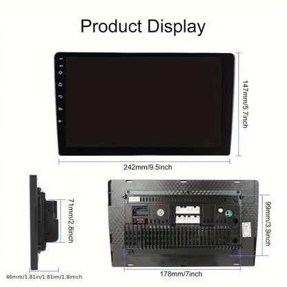 Car Entertainment Systeem – Auto Multimedia Speler – Double Din Radio – Android Auto Stereo – GPS Navigatie – 10,1 Inch HD Touchscreen – Android 13 & 8-Core Processor