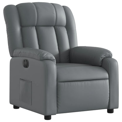 Elektrische Stoel – Relaxfauteuil – Sta-op Stoel – Verstelbare Fauteuil – Elektrische Fauteuil – Elektrisch Verstelbaar – Kunstleer – 135 Graden Kantelbaar