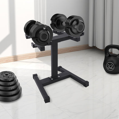 Halterrek – Gewichtenrek – Dumbbellrek – Halterstandaard – Gewichtshouder – Staal – Belastbaar tot 136 kg – Compact en Stabiel