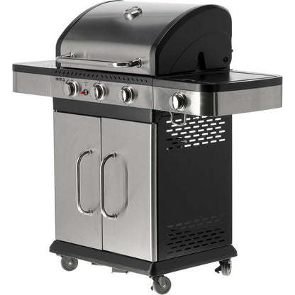 GAS GRILL 3+1, STAINLESS STEEL 11.2KW - YG-20018 - QUORE
