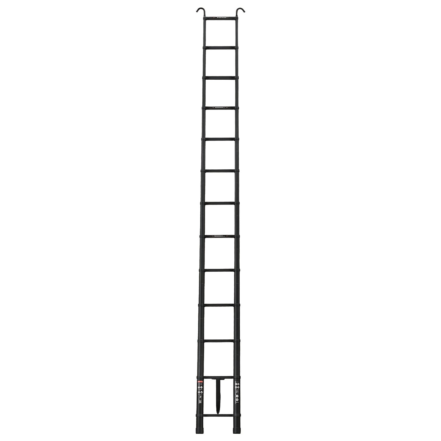 Uitklapladder – Vouwladder – Uitschuifladder – Telescopische Ladder – Trapladder – 5 Meter – Aluminium – Lichtgewicht – Antislip Voeten – Afneembare Haken