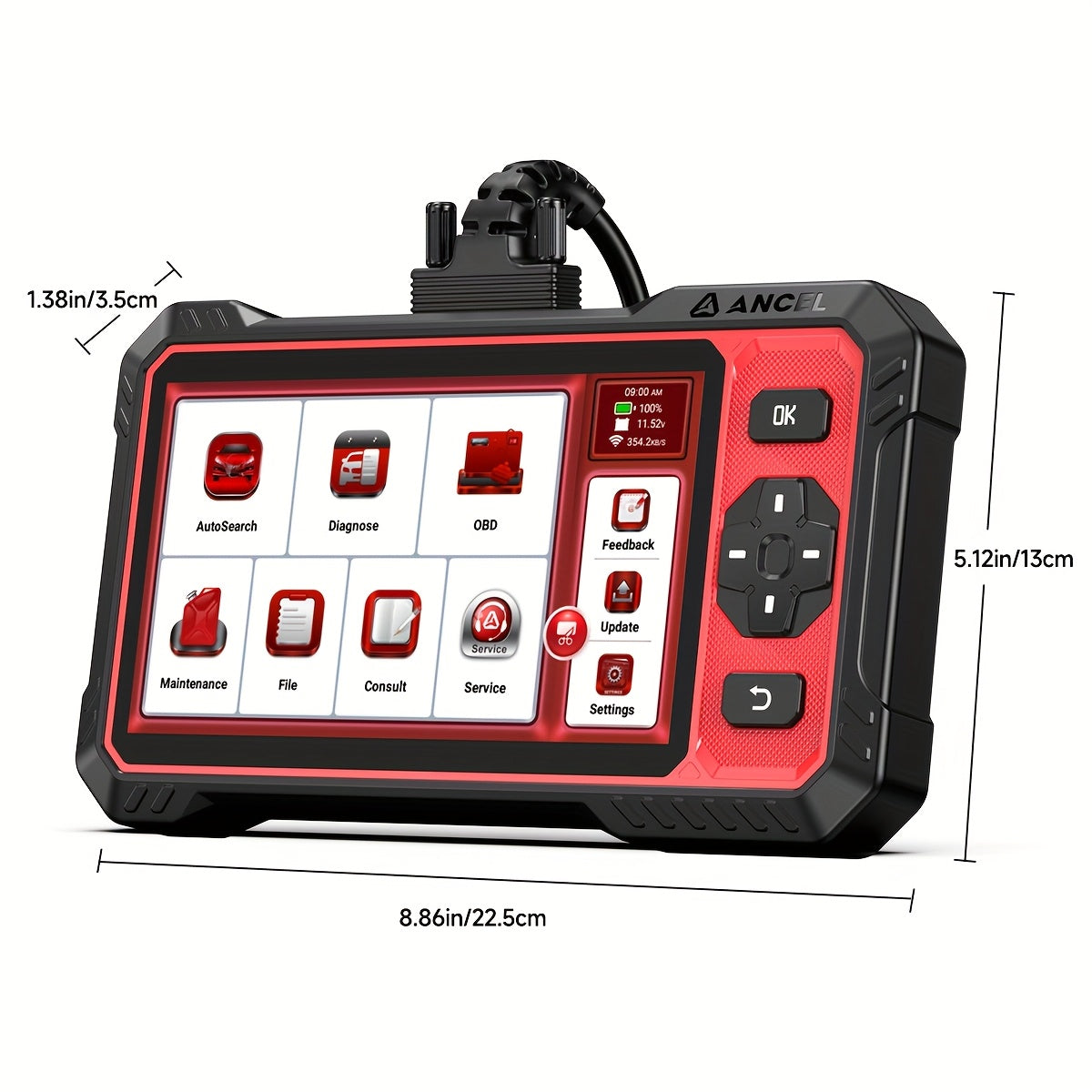 OBD2 Diagnosetool – Autoscanner – Foutcodelezer – Diagnoseapparaat – Scanapparaat – Bidirectionele Functie – Onderhoudsresets