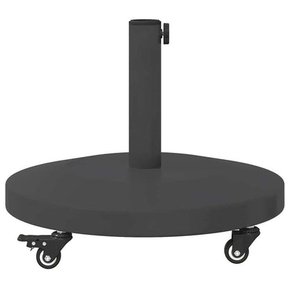 Parasolvoet – Parasolhouder – Parasolstandaard – Kruisvoet – Buitenvoet – Stevige Betonvoet – Poedercoating – Extra Breed 48x48 cm – Donkergrijs