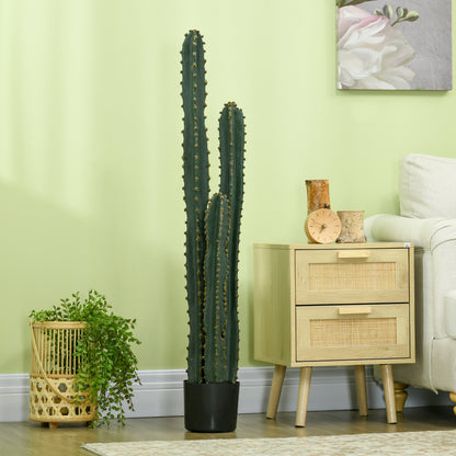 Kunststof Cactus – Nepplant – Sierplant – Kamerplant – Groene Plant – Groot Formaat 120 cm – Realistisch Uitziend