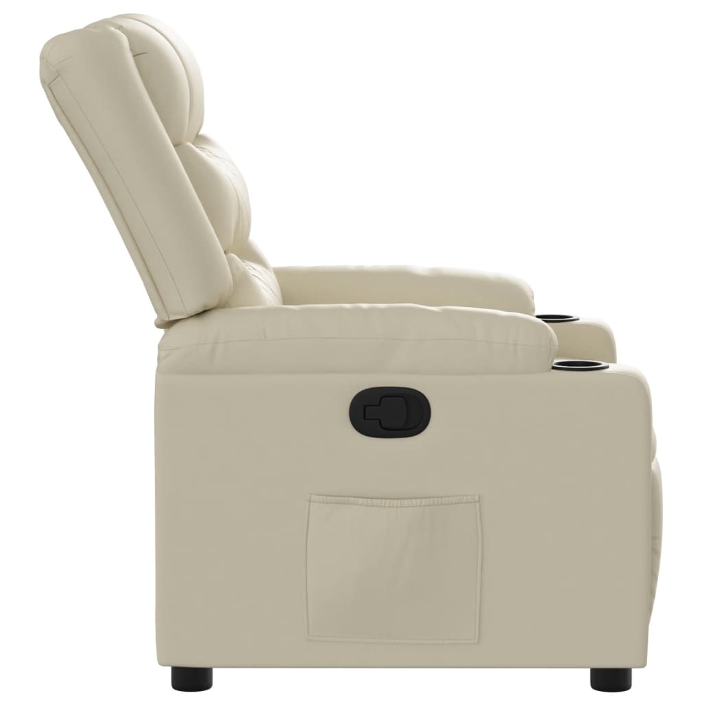 Elektrische Relaxstoel – Relaxfauteuil – Elektrische Fauteuil – Ligstoel – Verstelbare Stoel – Handmatig Verstelbaar – Kunstleer – 135 Graden Kantelbaar