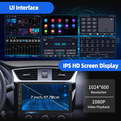 Autoradio – 2 DIN Autoradio – Car Stereo – Multimedia Radio – DAB+ Radio – Android 14 – 7 Inch Touchscreen – Draadloze CarPlay & Android Auto