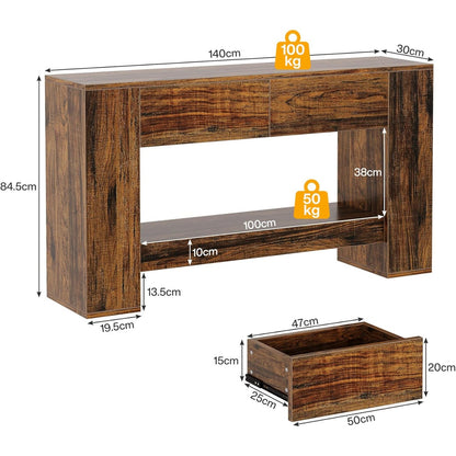 Boekenkast – Boekenrek – Opbergkast – Vakkenkast – Wandkast – 8 Open Vakken – Goud Metalen Frame – 180 cm Hoog