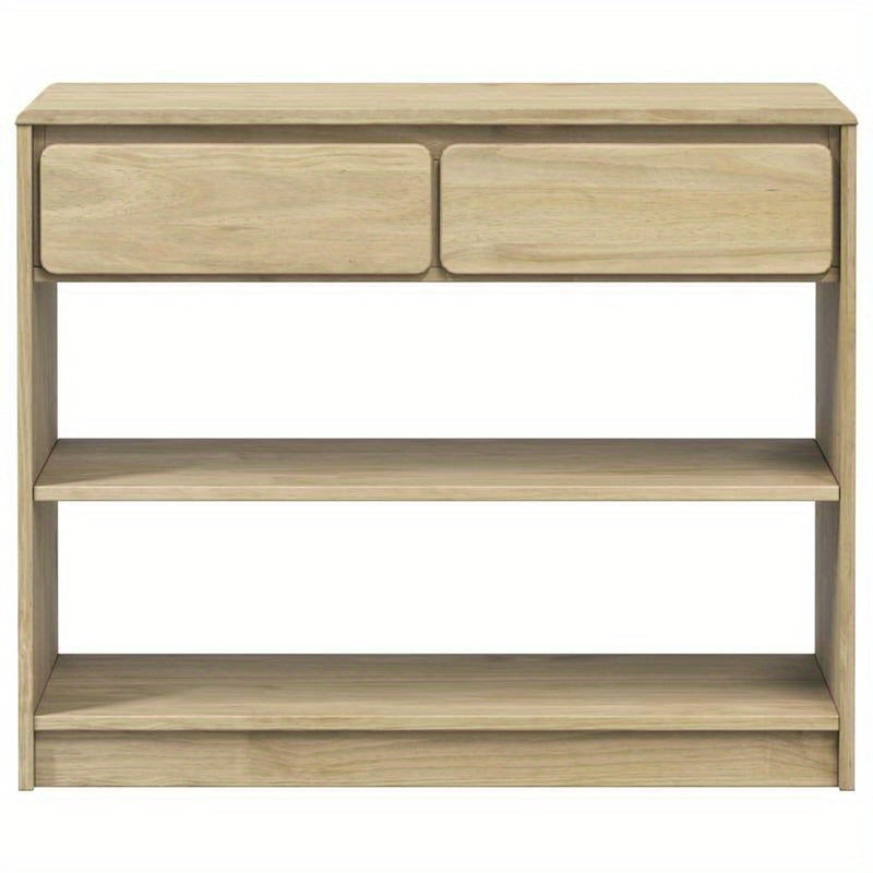 1pc Wandtafel SAUDA Wooden Sideboard, Solid Teak Wood, Freestanding Storage Cabinet with Shelves, 89.5x36.5x73 cm, Versatile for Various Rooms, with No Metal Braces, for Standing Shelf, Standing Shelf