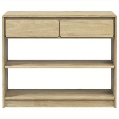 1pc Wandtafel SAUDA Wooden Sideboard, Solid Teak Wood, Freestanding Storage Cabinet with Shelves, 89.5x36.5x73 cm, Versatile for Various Rooms, with No Metal Braces, for Standing Shelf, Standing Shelf