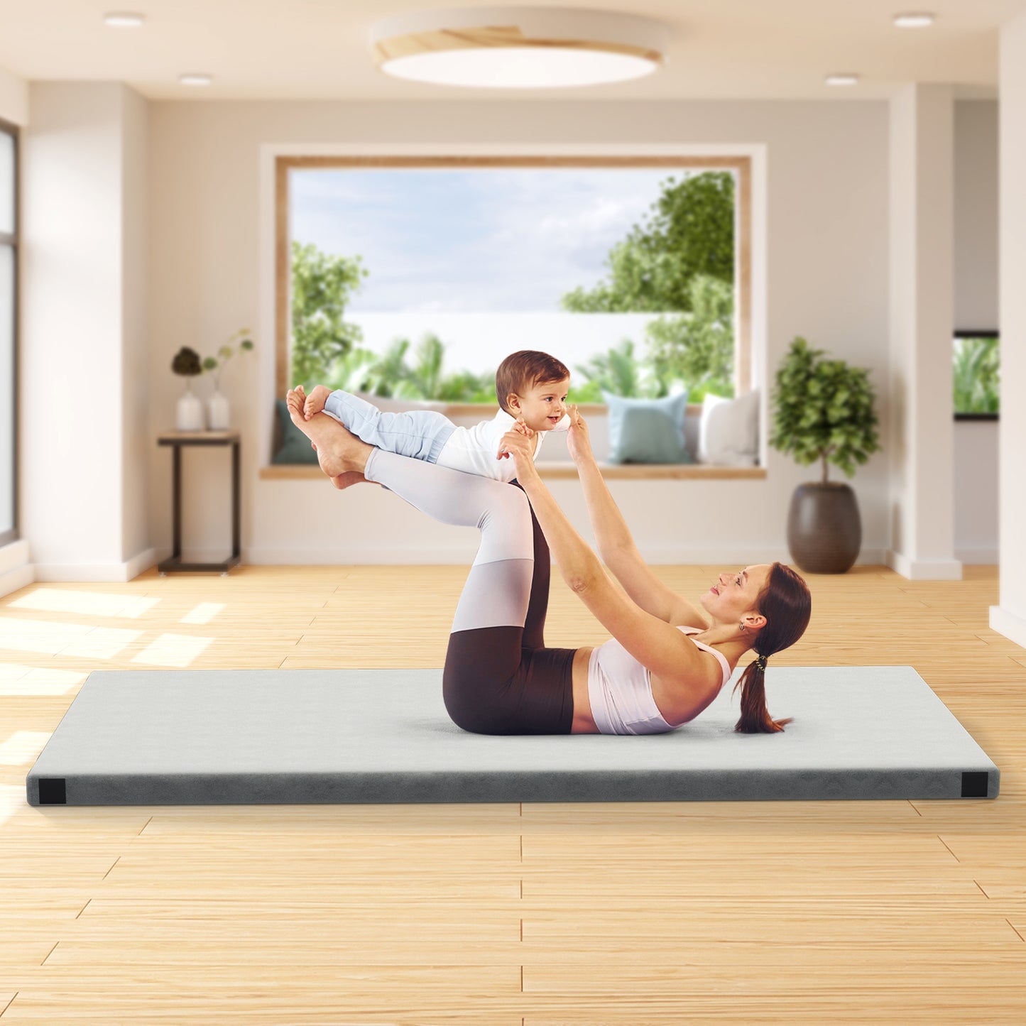 Campingmatras – Slaapmat – Campingbed – Opvouwbaar Matras – Draagbaar Bed – Memory Foam – Waterafstotende Hoes – Anti-Slip Bodem – Queen Size 188x97 cm – Inclusief Draagtas