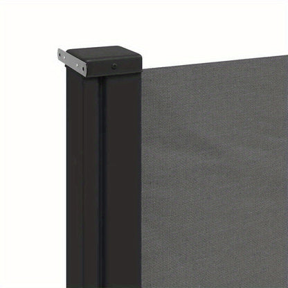 Uitschuifbaar Windscherm – Windscherm Balkon – Windscherm Tuin – Privacy Scherm – 140x600 Cm – Metalen Frame - Antraciet