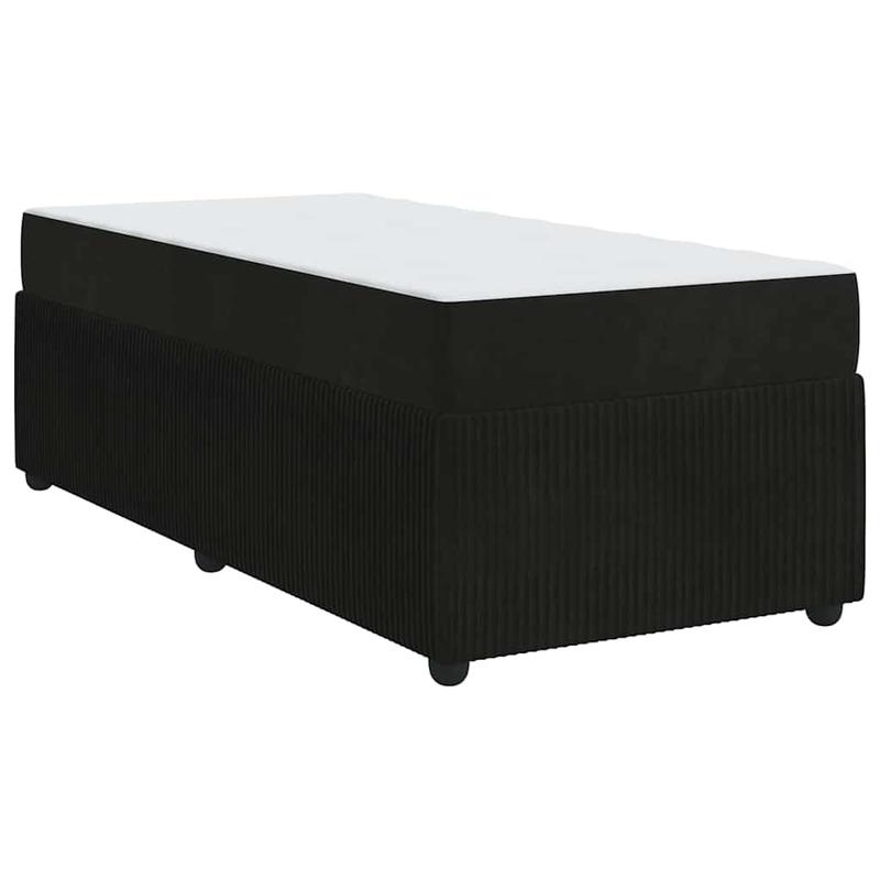 Bedframe – Bed – Bedframe Met Matras – Eenpersoonsbed – Platformbed – Zwart – Twinsize 80x200 cm – Met Matras Inclusief – Metalen Stijlvol Frame