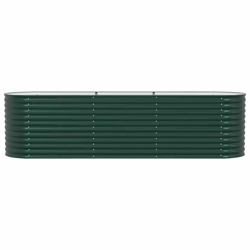 Tuinbed – Buitenbed – Ligbed – Tuinbank – Tuinmeubel – Groen – Stalen Frame – Extra Groot 320x80x81 cm