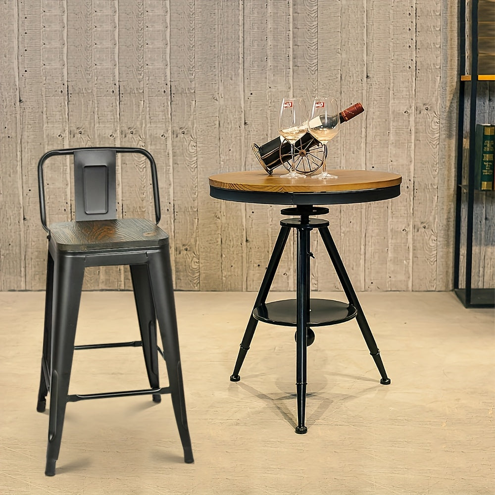 Barkrukken – Barstoelen – Hoge Stoelen – Eetkamerstoelen – Loungestoelen – Set Van 2 Donkergrijs Fluweel – 360° Draaibaar – Verstelbare Hoogte 52-72 cm