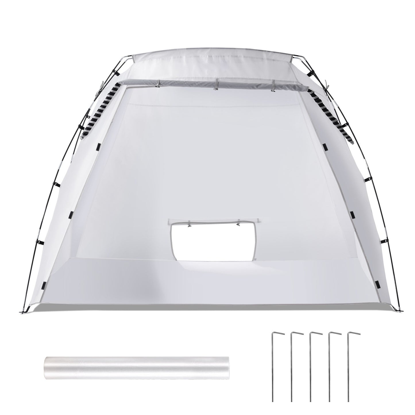 Spuitverftent – Verftent – Spuitcabine – Spray Tent – Schildertent – Grote Afmetingen 2,3x1,6x1,6 m – Ingebouwde Waterafstotende Vloer & Ventilatiegaas