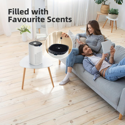Luchtreiniger – Luchtzuiveraar – Air Purifier – Luchtfilter – Luchtverfrisser – HEPA H13 Filter – Aromatherapie – Ultrastil 28 dB – Voor 60-120 m² – 300 m³/h – Slimme App & Spraakbediening