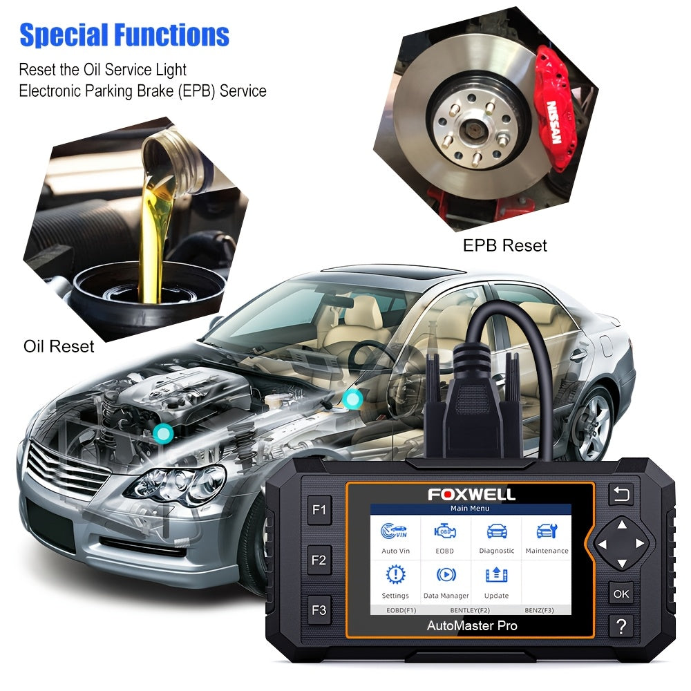 OBD2 Scanner – Auto Diagnose Tool – Foutcode Lezer – ABS Resetter – DPF Reset – Draadloos Met Wi-Fi – 7+ Resetfuncties