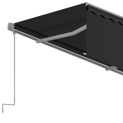 Zonnescherm Uitschuifbaar – Zonwering – Terraszeil – Zonneluifel – Buitenluifel – Aluminium Frame – 4x3 Meter Anthraciet