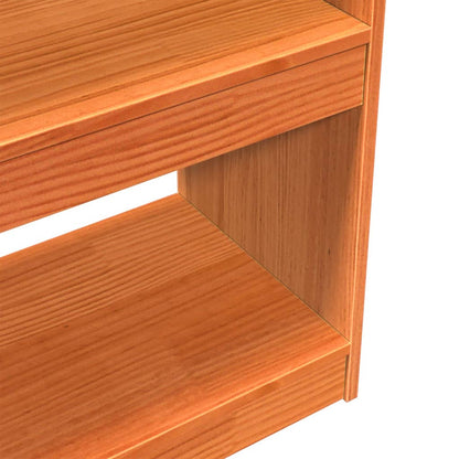 Boekenkast – Boekplank – Roomdivider – Kastenmeubel – Opbergkast – Massief Grenenhout – 100x30x199,5 cm – 6 Ruime Vakken