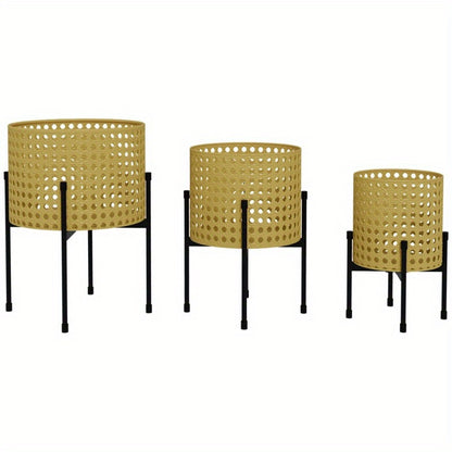 Plantenhouder – Plantenstandaard – Plantenrek – Plantenhouder 3 Niveaus – Gouden Kleur – Ruimtebesparend Ontwerp – Lichtgewicht