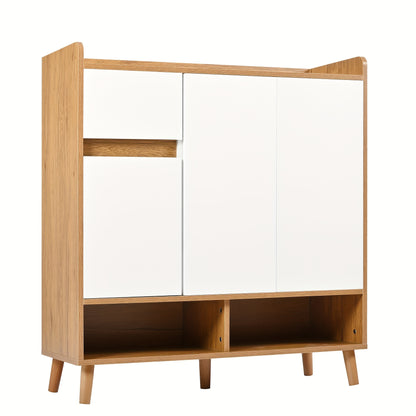 Modern Minimalist Metal Shoe Cabinet with Adjustable Shelves - 6-Drawer Chest of Drawers, Sideboard & Storage Organizer for Home, Space-Saving Contemporary Design, Shoe Cabinet, Sleek Finish Furniture