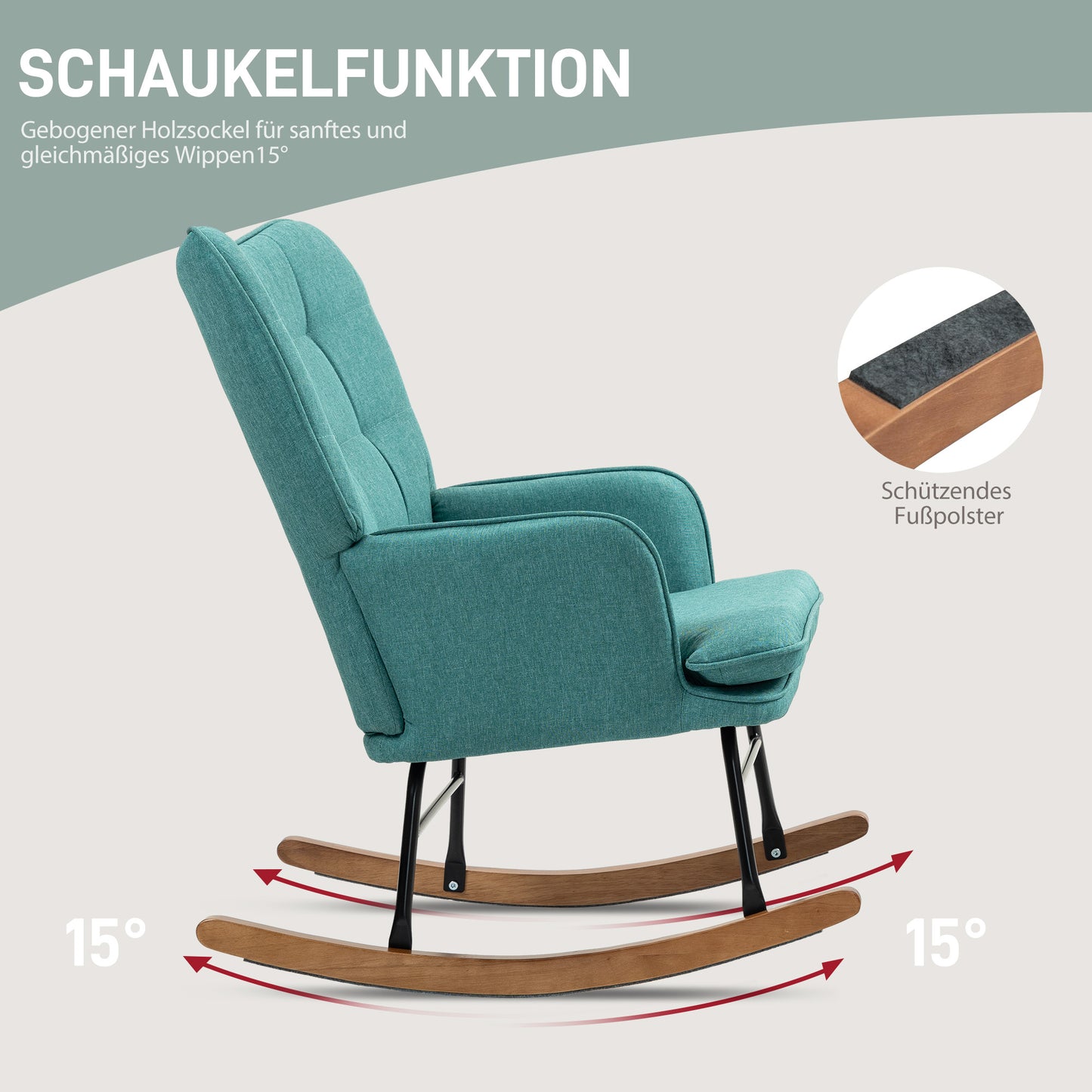 Draaifauteuil – Loungefauteuil – Draaistoel – Relaxstoel – Fauteuil – Mintgroen – Linnenlook – Brede Zitting – Hoge Rugleuning