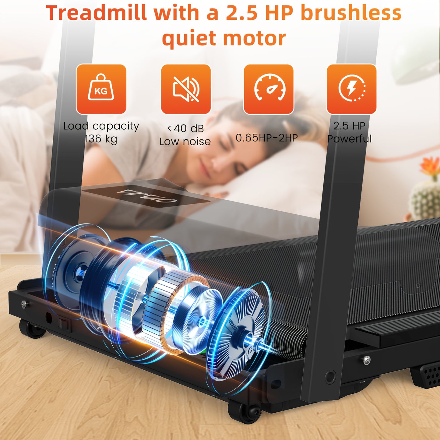Loopband – Opvouwbare Loopband – 3-in-1 Loopband – Thuisloopband – Hardloopband – Compact Design – Stil 2,5PK Motor – Draadloze Speakers – LED Display