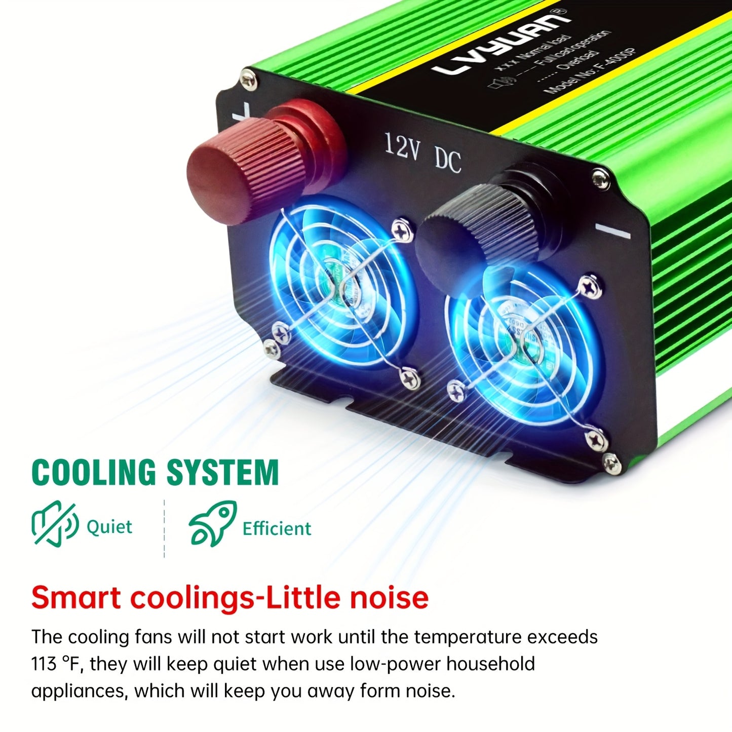 Omvormer 12V – Spanningomvormer – Inverter – DC naar AC Converter – Stroomomzetter – Hoog Vermogen 4000W – Hard-Wired Installatie