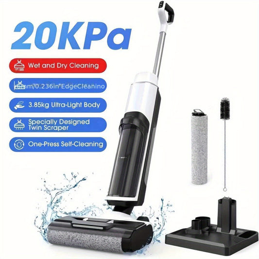 Stofzuiger – Draadloze Vacuümreiniger – Nat- en Droogzuiger – Mop – Zelfreinigend – 20.000 Pa Zuigkracht – HEPA Filter