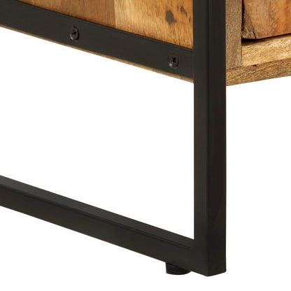 Boekenkast – Boekplank – Opbergkast – Bibliotheekmeubel – Vitrinekast – Massief Gerecycled Acaciahout – Industrieel Gepoedercoat IJzeren Frame
