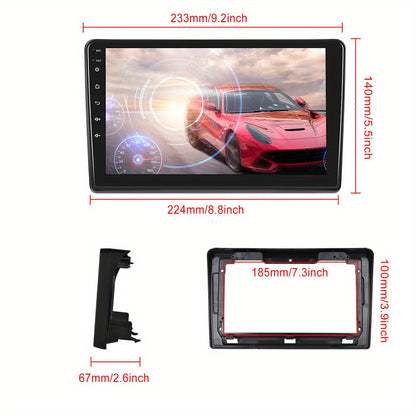 Autoradio – Multimediaspeler – Navigatiesysteem – Touchscreen – Autonavigatie – 9 Inch HD Scherm – Android 13 Besturingssysteem – Draadloos CarPlay en Android Auto